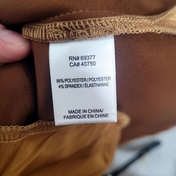 New! Everyday Jones Faux Suede Belted Duster Camel Brown 3X - Picture 14 of 14